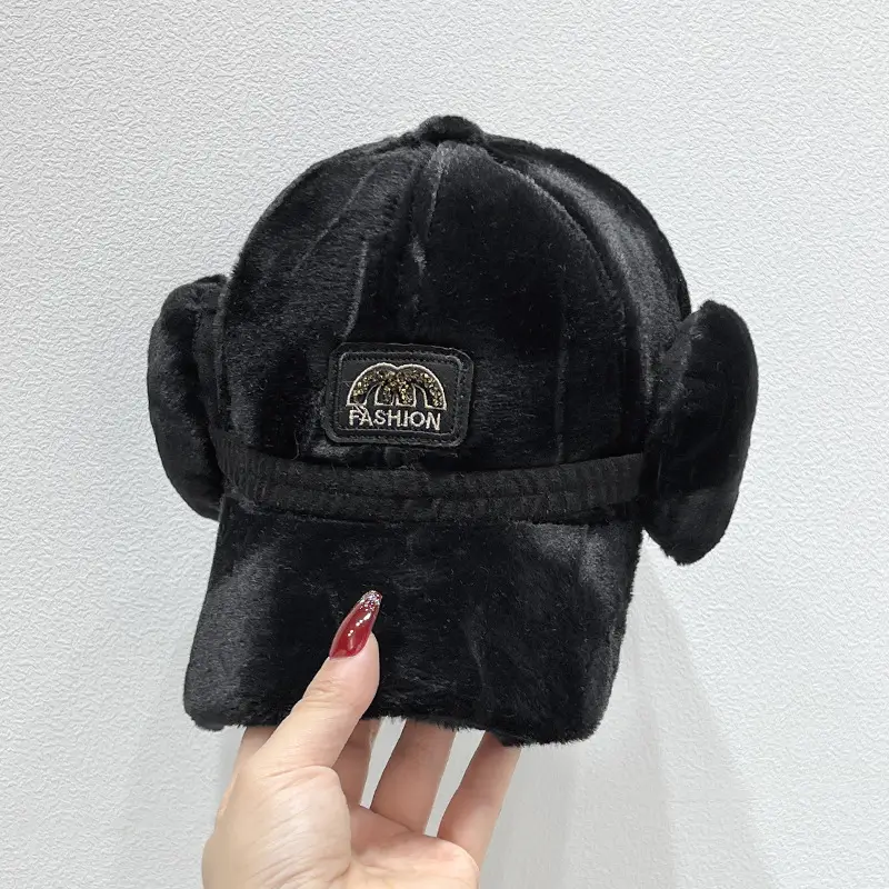 Winter Plush Duckbill Cap for Women with Earflaps - Image 4