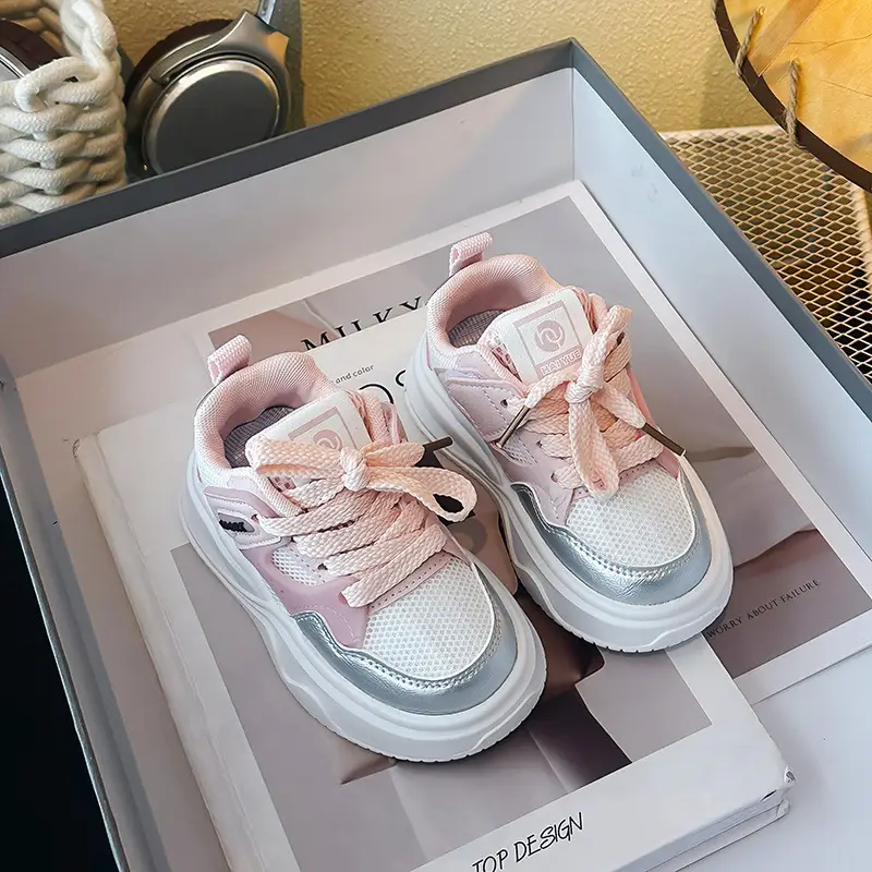 Girls Pink Chunky Sneakers 2025