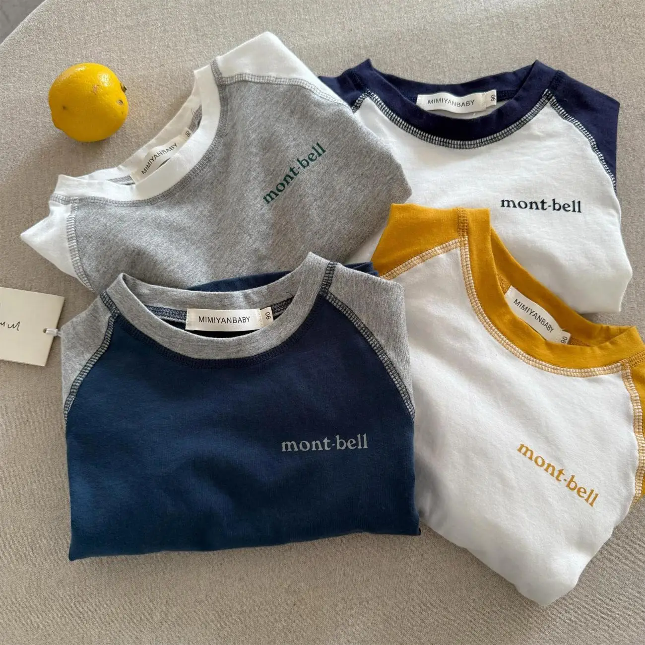 Children's 25" Sleeve T-Shirt Set Mont Bell Cotton - Image 7