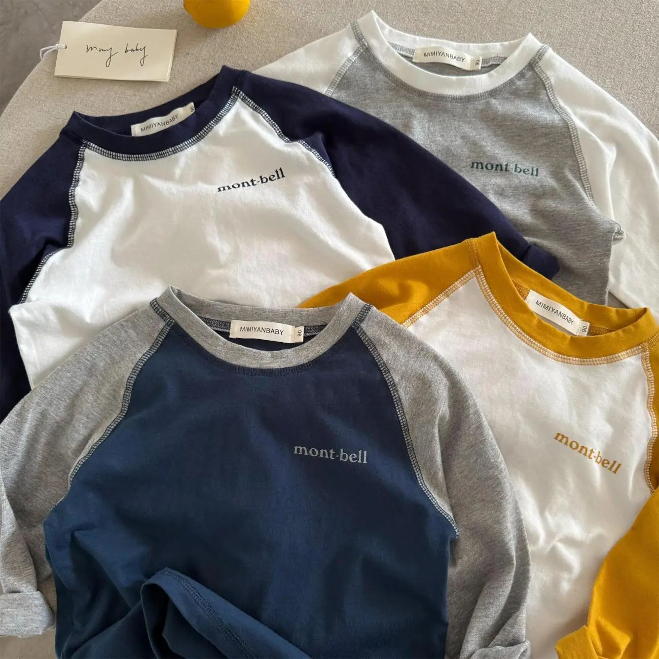 Children's 25" Sleeve T-Shirt Set Mont Bell Cotton — feature 1