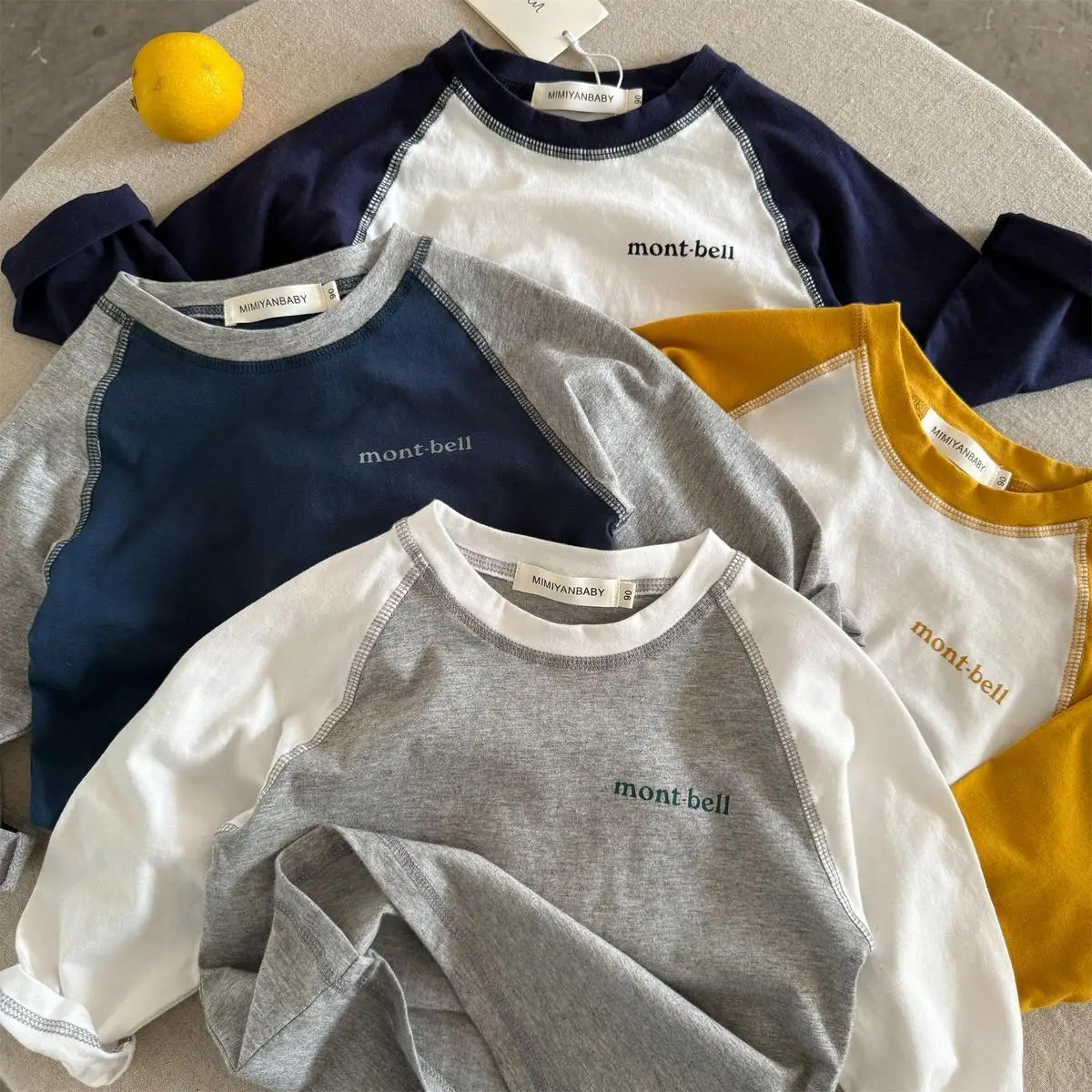 Children's 25" Sleeve T-Shirt Set Mont Bell Cotton — feature 10