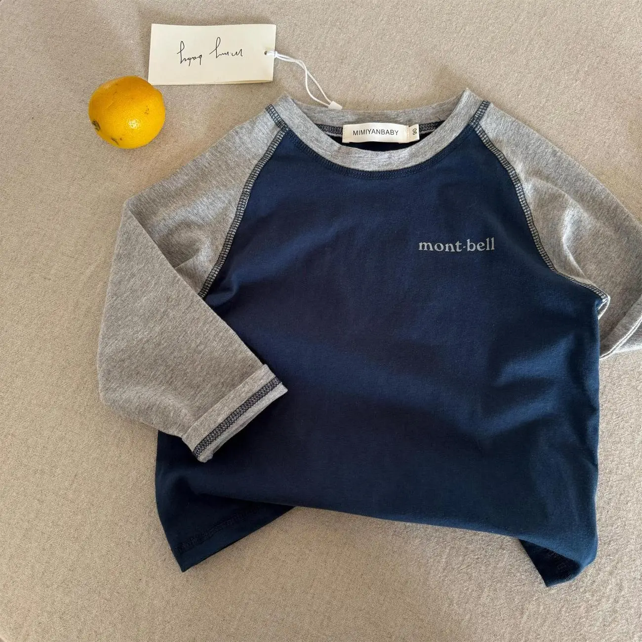 Children's 25" Sleeve T-Shirt Set Mont Bell Cotton — feature 5