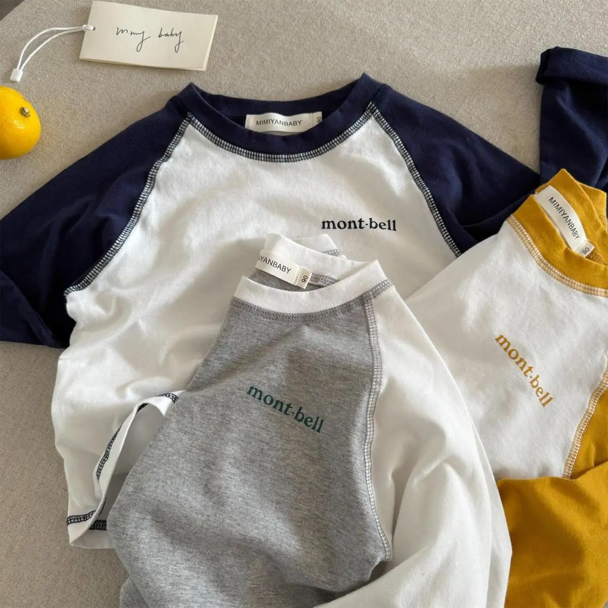 Children's 25" Sleeve T-Shirt Set Mont Bell Cotton — feature 9