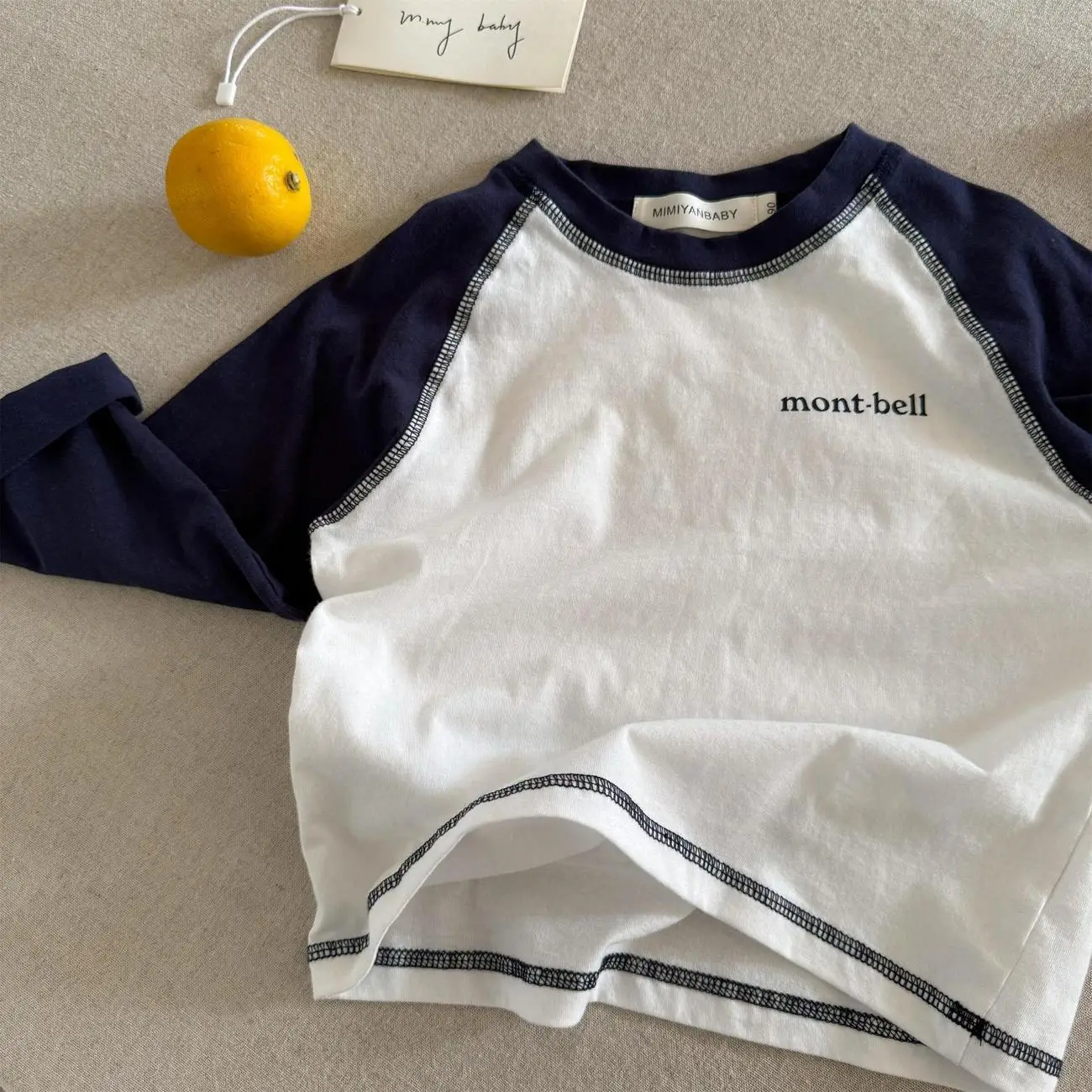 Children's 25" Sleeve T-Shirt Set Mont Bell Cotton - Image 4