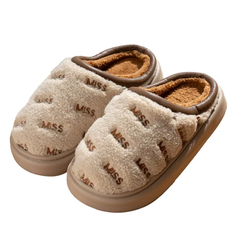 2025 Men Women Cotton Slippers Winter Warm Non-Slip - Image 8