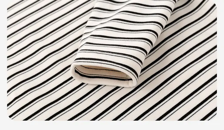 Boys Striped Half-Turtleneck T-Shirt Spring Clothing — feature 33