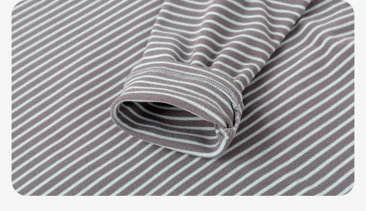 Boys Striped Half-Turtleneck T-Shirt Spring Clothing — feature 36