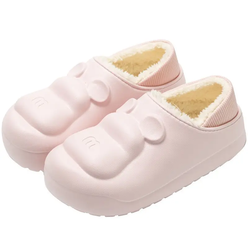 Women's Green Fleece Lined Home Slippers Winter Warm Indoor Outdoor - Image 8