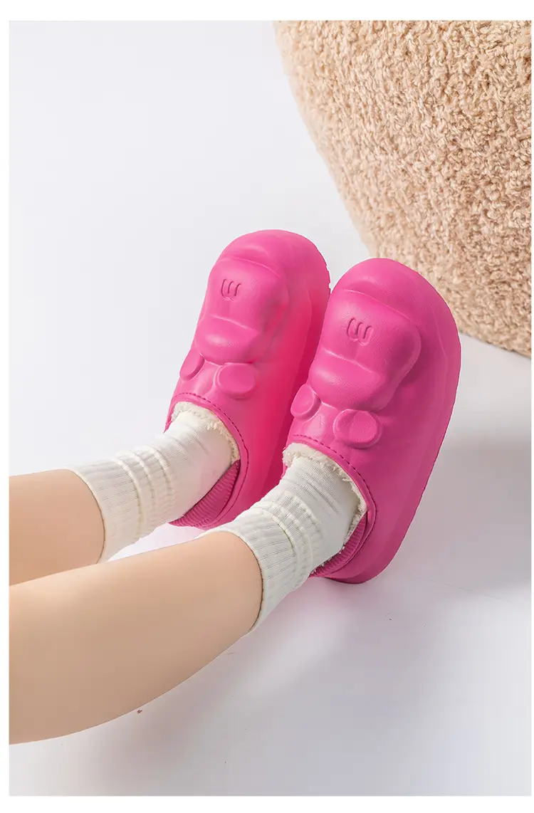 Women's Green Fleece Lined Home Slippers Winter Warm Indoor Outdoor — feature 14
