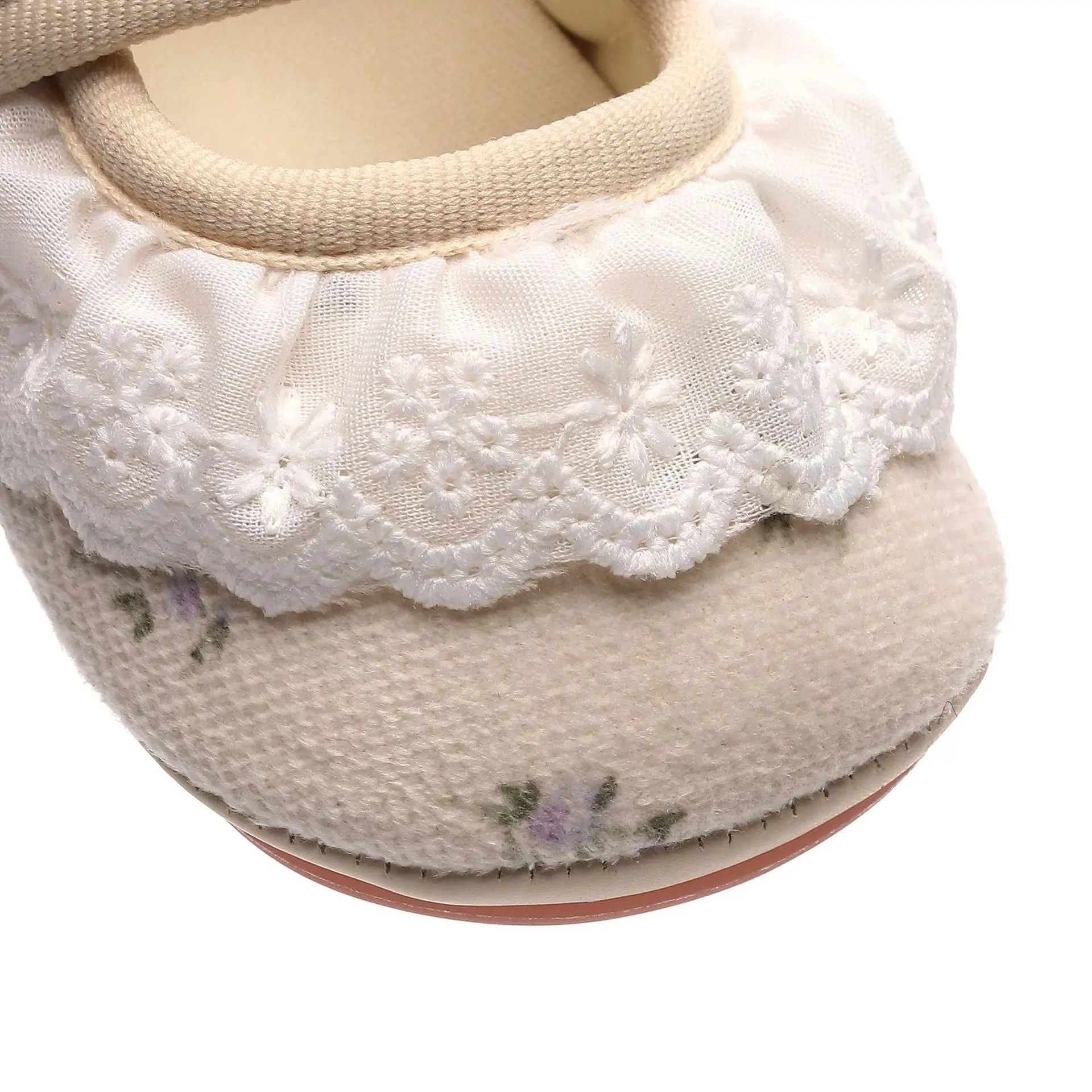 Soft-Soled Lace Baby Shoes for Girls 0-3-6M — feature 12