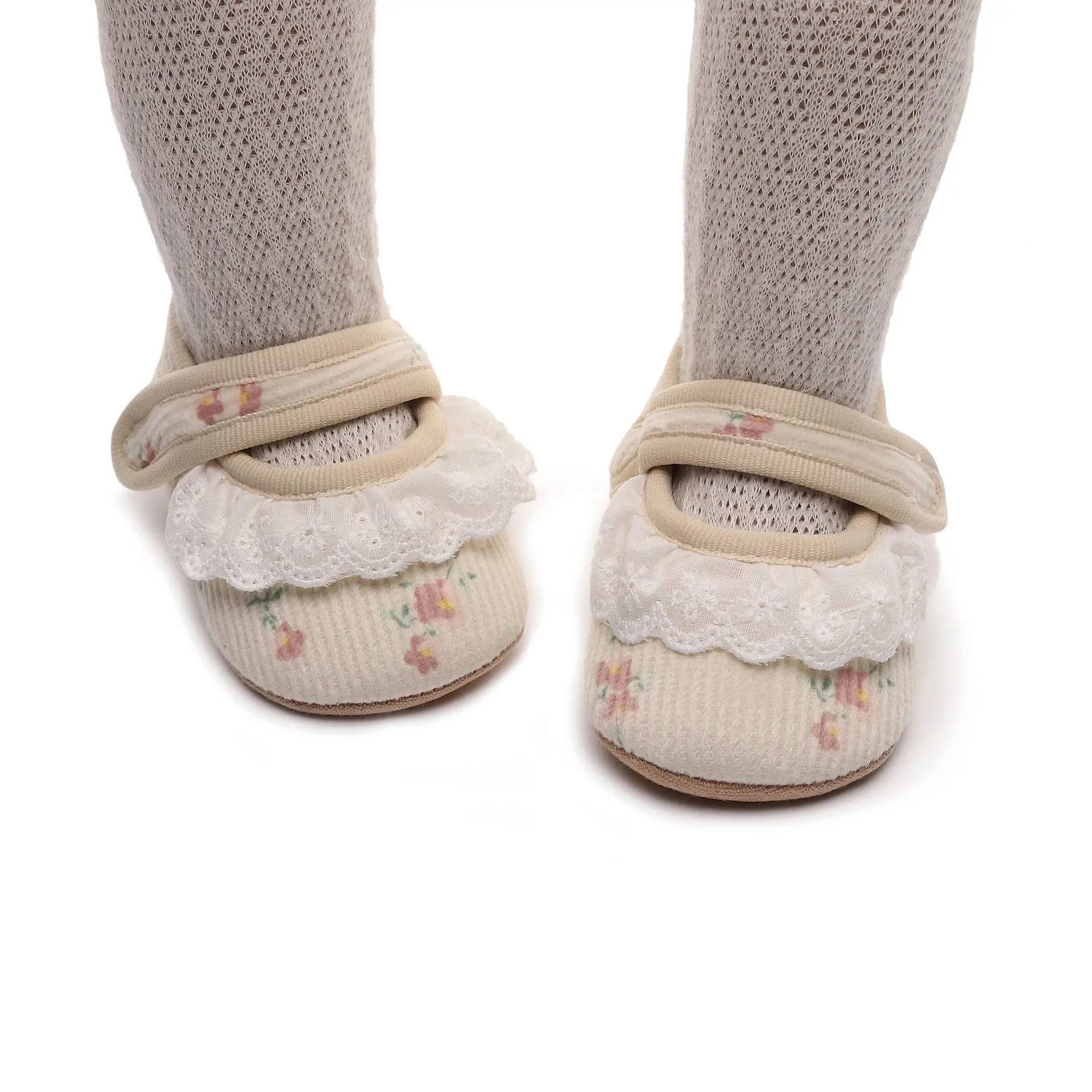 Soft-Soled Lace Baby Shoes for Girls 0-3-6M — feature 4