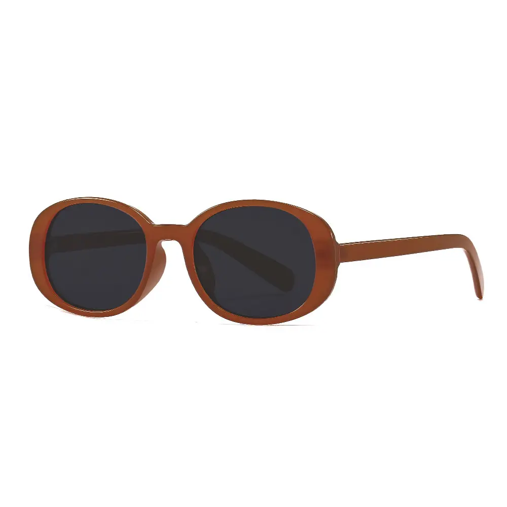 Women Polarized Anti-UV Sunglasses Slim Round Face