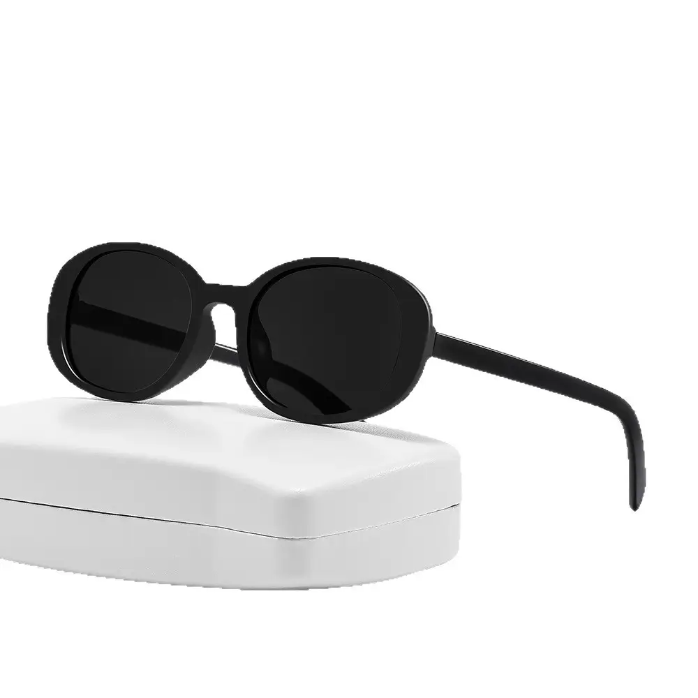 Women Polarized Anti-UV Sunglasses Slim Round Face