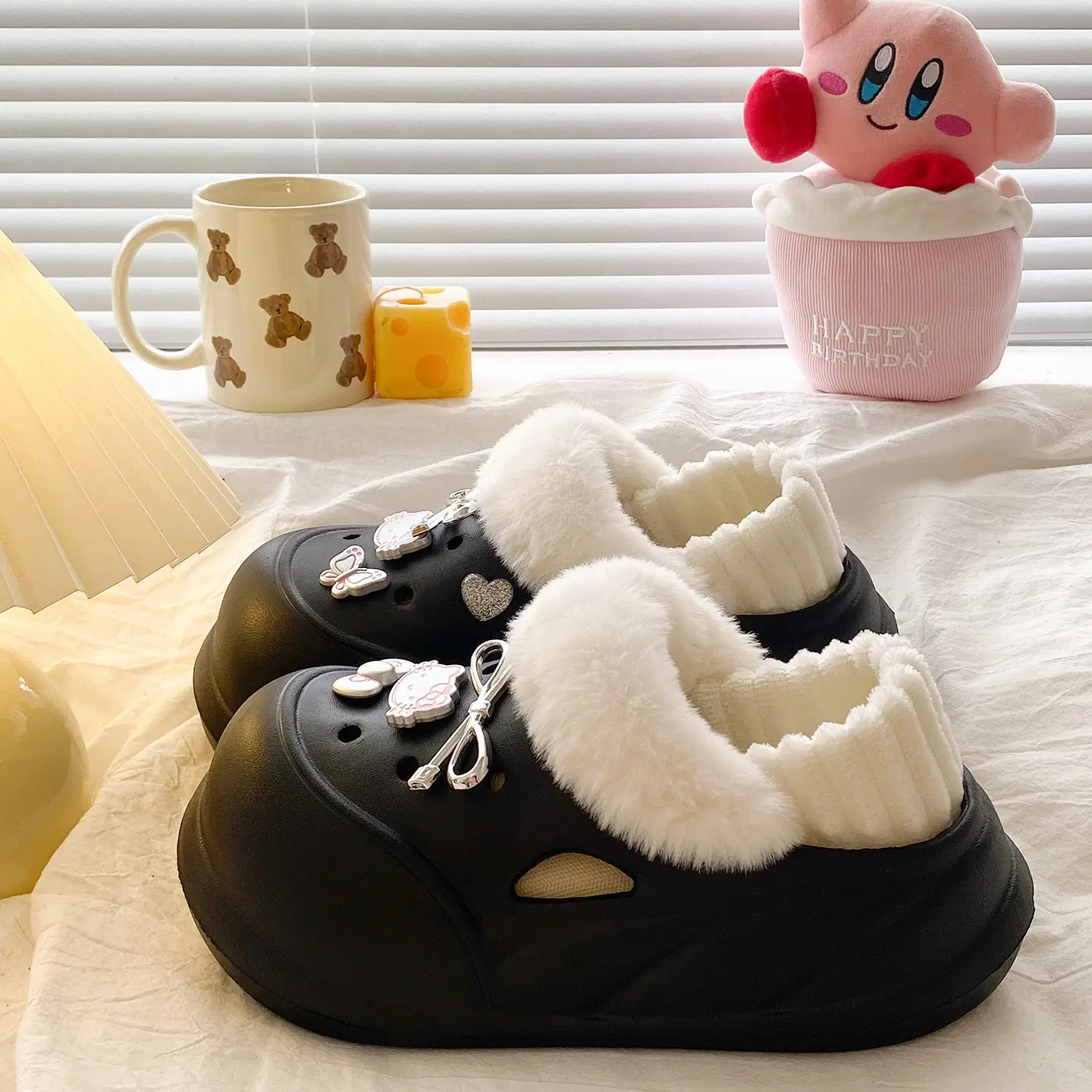 Warm Furry Slippers for Kids Autumn Winter - Image 45