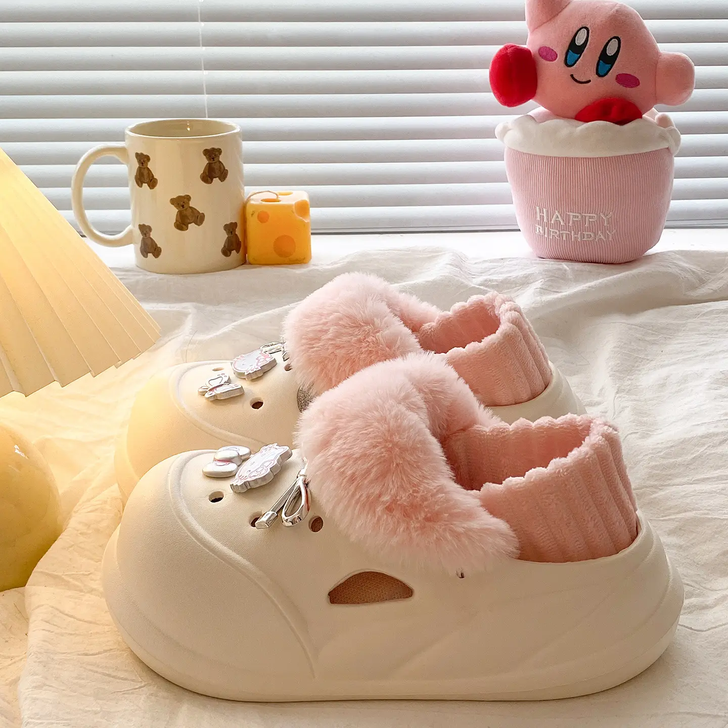 Warm Furry Slippers for Kids Autumn Winter - Image 46
