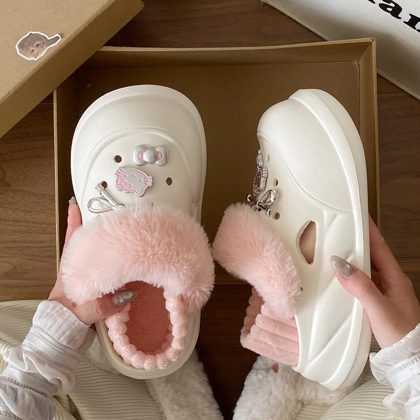 Warm Furry Slippers for Kids Autumn Winter - Image 48