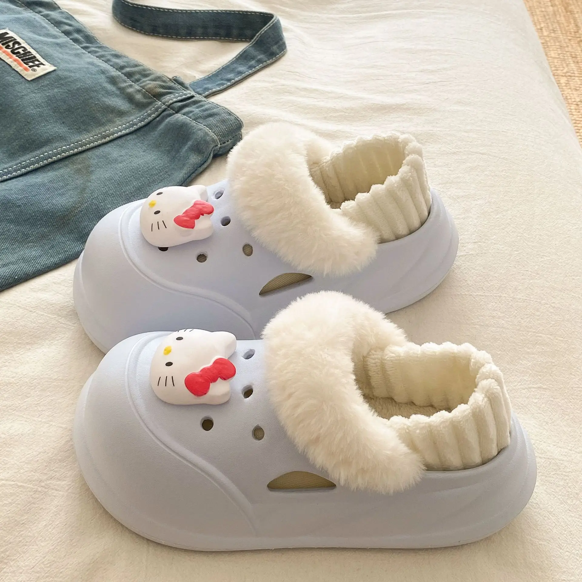 Warm Furry Slippers for Kids Autumn Winter - Image 19