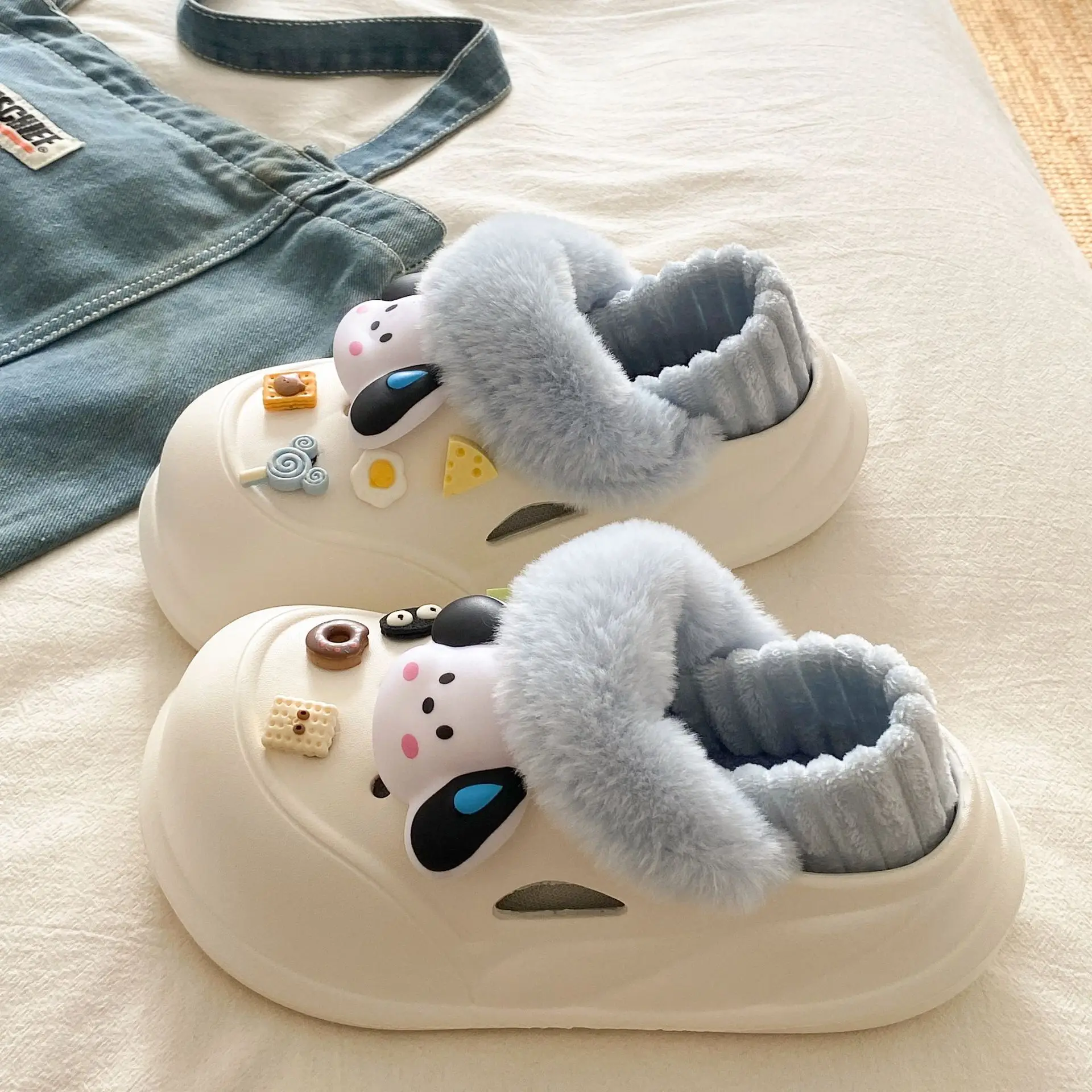 Warm Furry Slippers for Kids Autumn Winter - Image 34