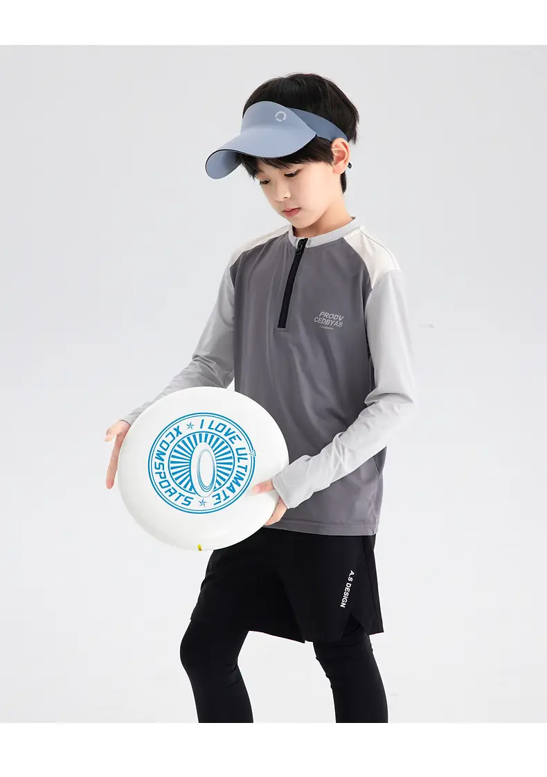 Boys Tennis Shirt Sleeveless Grey White 2026 — feature 20