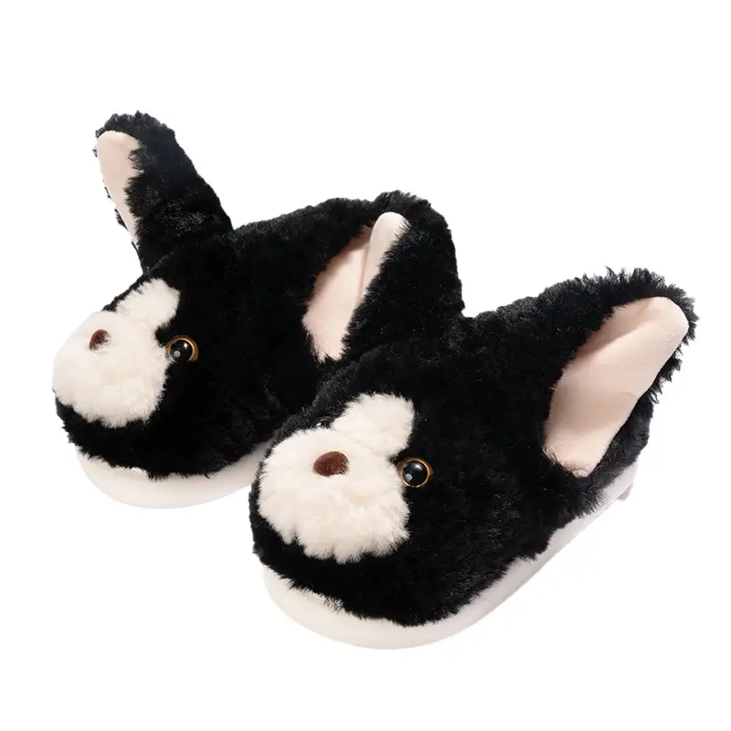 Devon Cat Plush Cotton Slippers for Women in Autumn and Winter New Style Warm Indoor and Outdoor Wear Thickeneded Cute Student Internet Celebrity Cotton Shoes - Image 9
