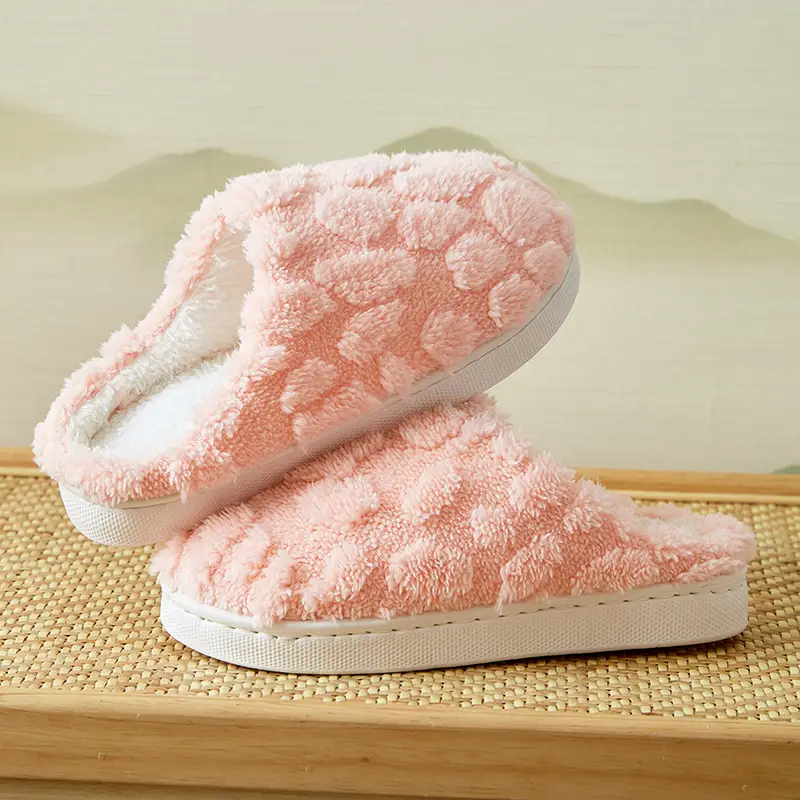 2026 New Model Home Comfort Cotton Slippers for Women, Autumn and Winter Indoor Warm Plush Soft-Soled Slippers for Men, Wholesale