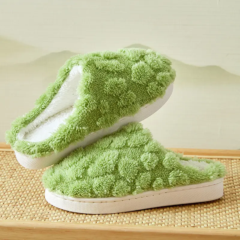 2026 New Model Home Comfort Cotton Slippers for Women, Autumn and Winter Indoor Warm Plush Soft-Soled Slippers for Men, Wholesale