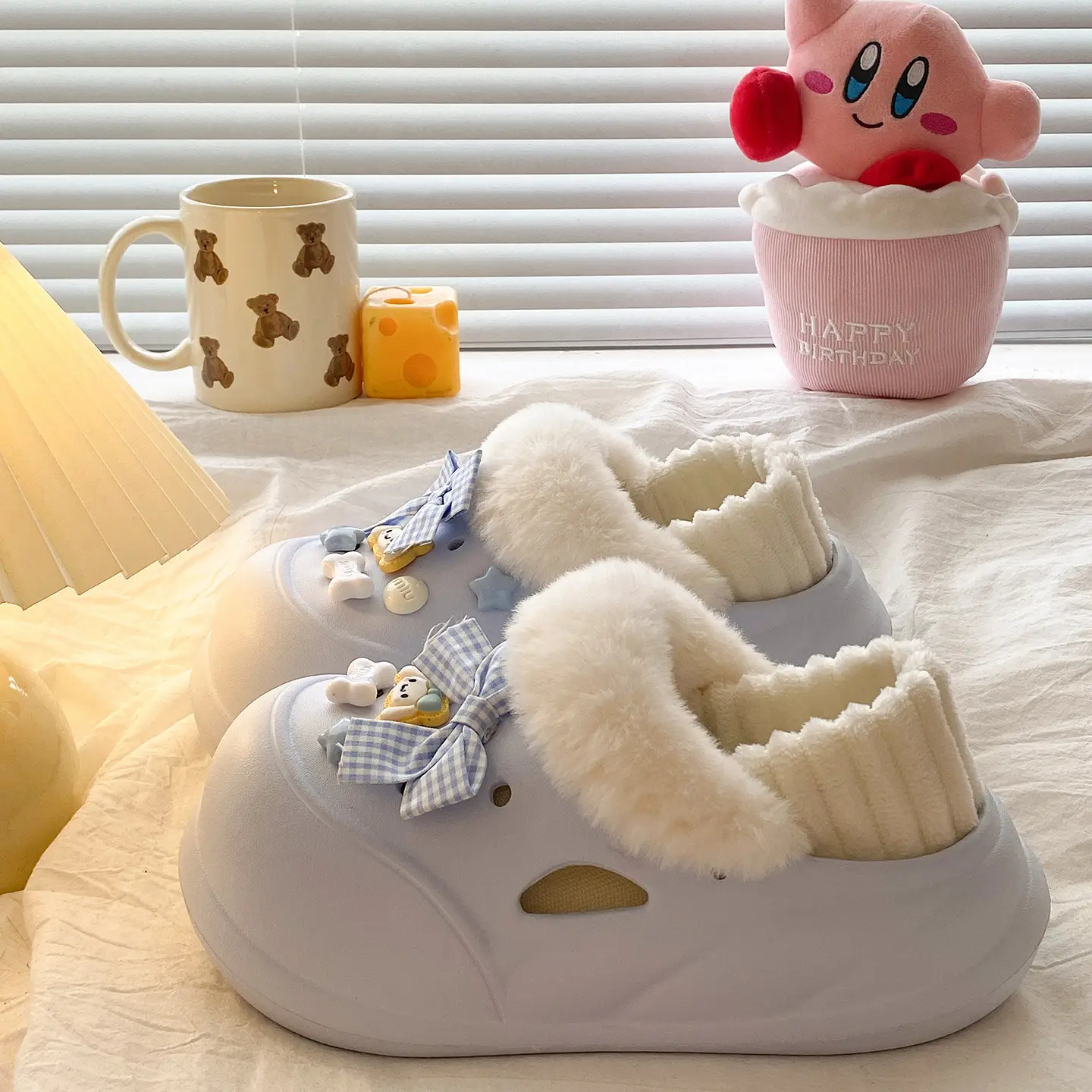 Warm Furry Slippers for Kids Winter Dormitory Wear - Image 47