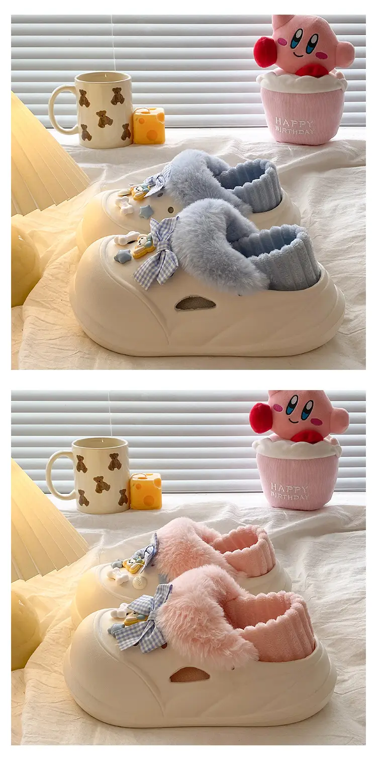 Warm Furry Slippers for Kids Winter Dormitory Wear — feature 18