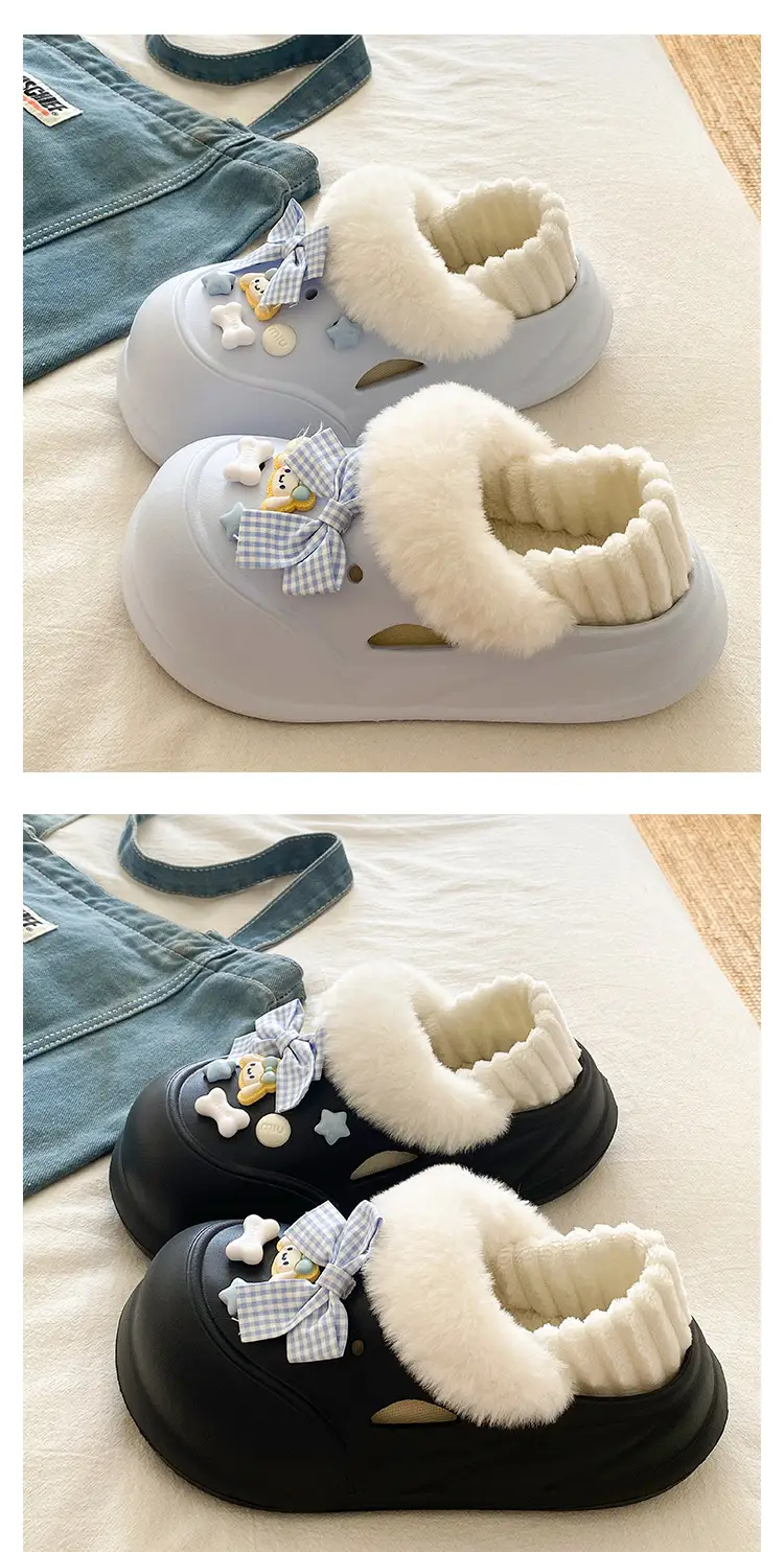 Warm Furry Slippers for Kids Winter Dormitory Wear — feature 21