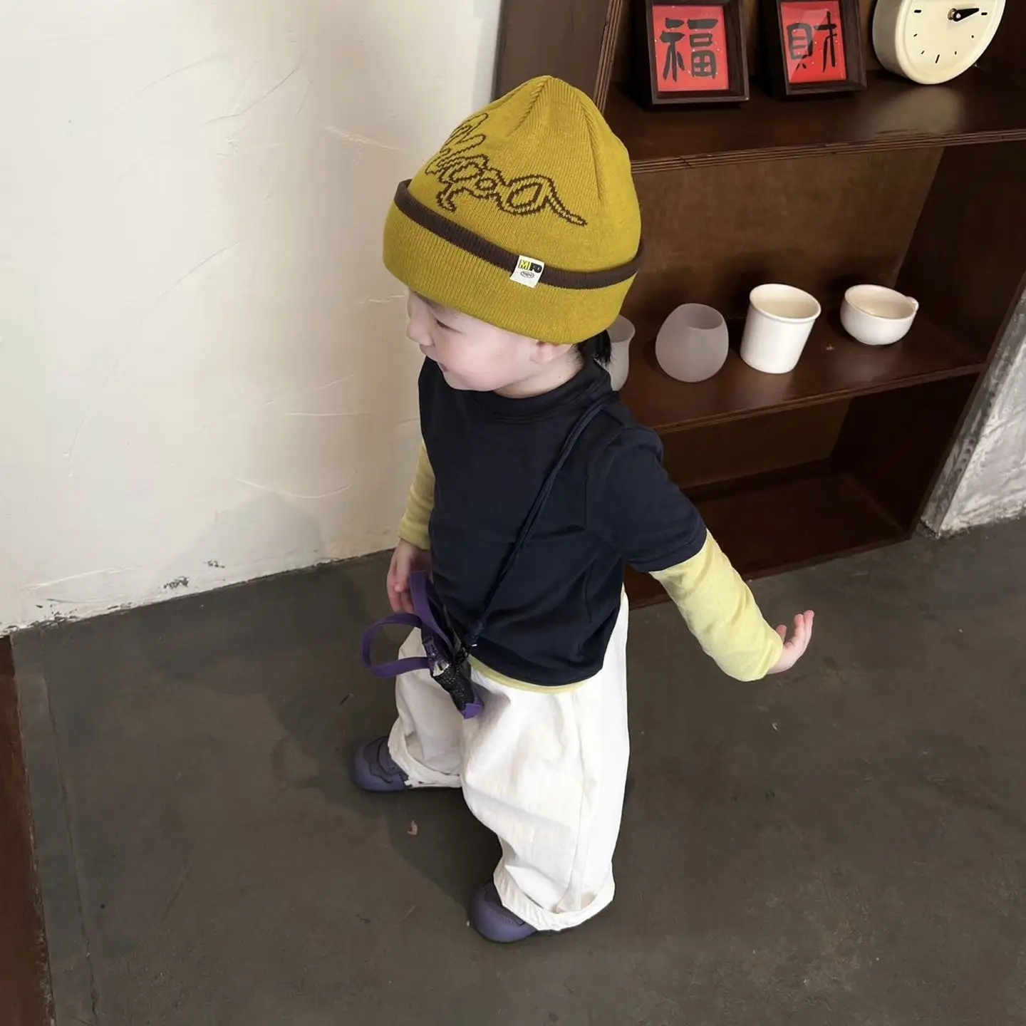 Boys' Faux Embroidered T-Shirt White Pants Set — feature 5