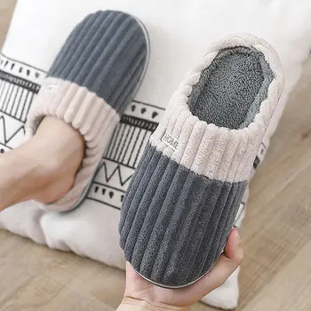 Women Cotton Slippers Pink Warm Indoor Autumn Winter — feature 5