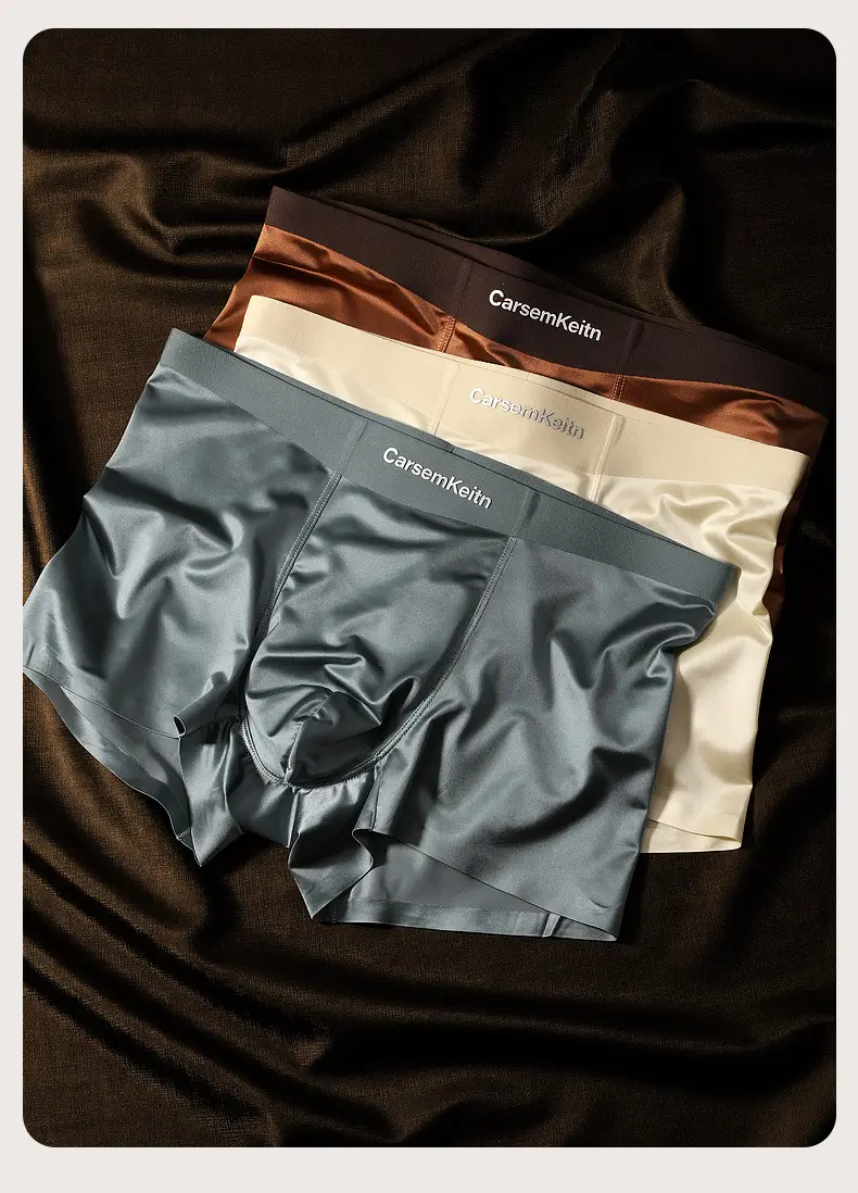 Satin Ice Silk Men's Underwear 10A Antibacterial — feature 13