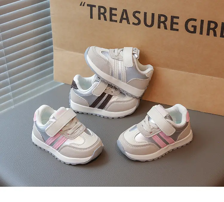 Men Women Baby Sneakers 2025 White Brown Soft Sole — feature 8