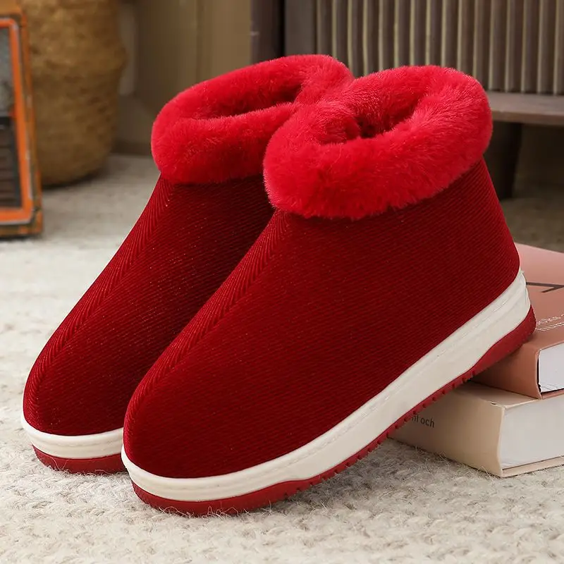 Women Winter Fleece Lined Slippers Black - Image 20
