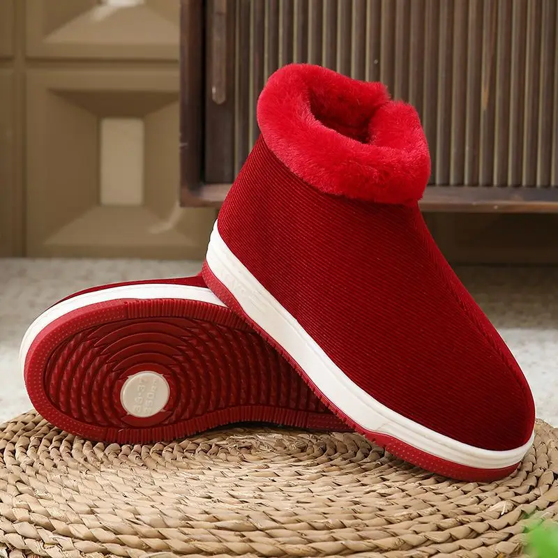 Women Winter Fleece Lined Slippers Black - Image 21