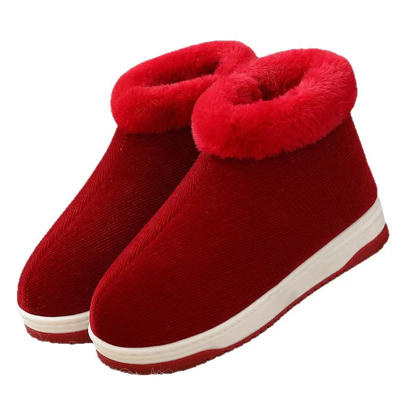 Women Winter Fleece Lined Slippers Black - Image 22