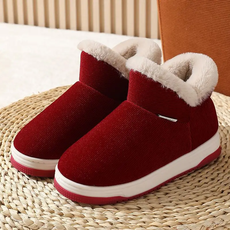 Women Winter Fleece Lined Slippers Black - Image 5