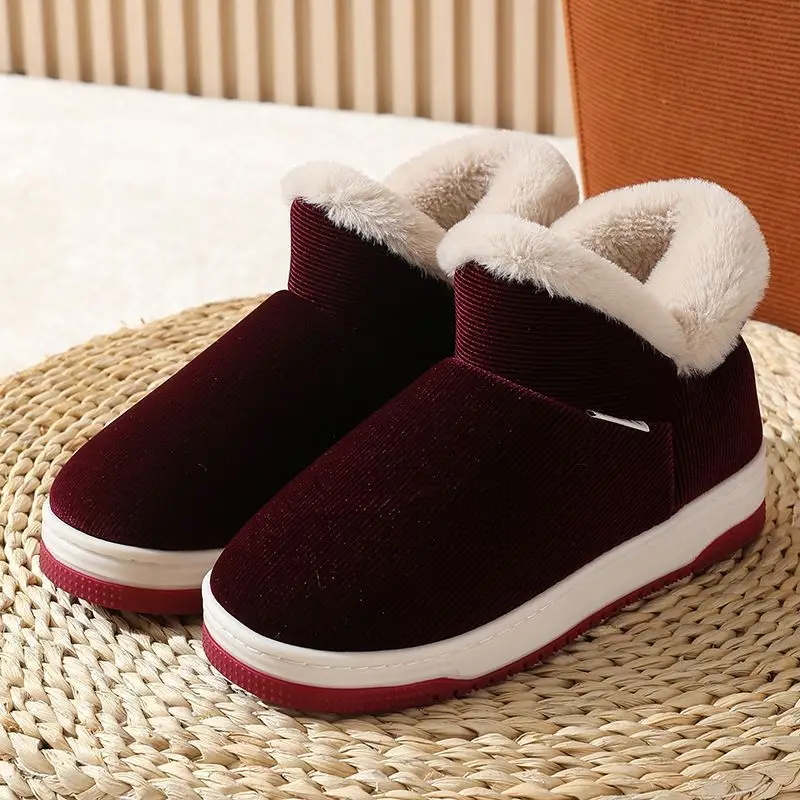 Women Winter Fleece Lined Slippers Black - Image 6