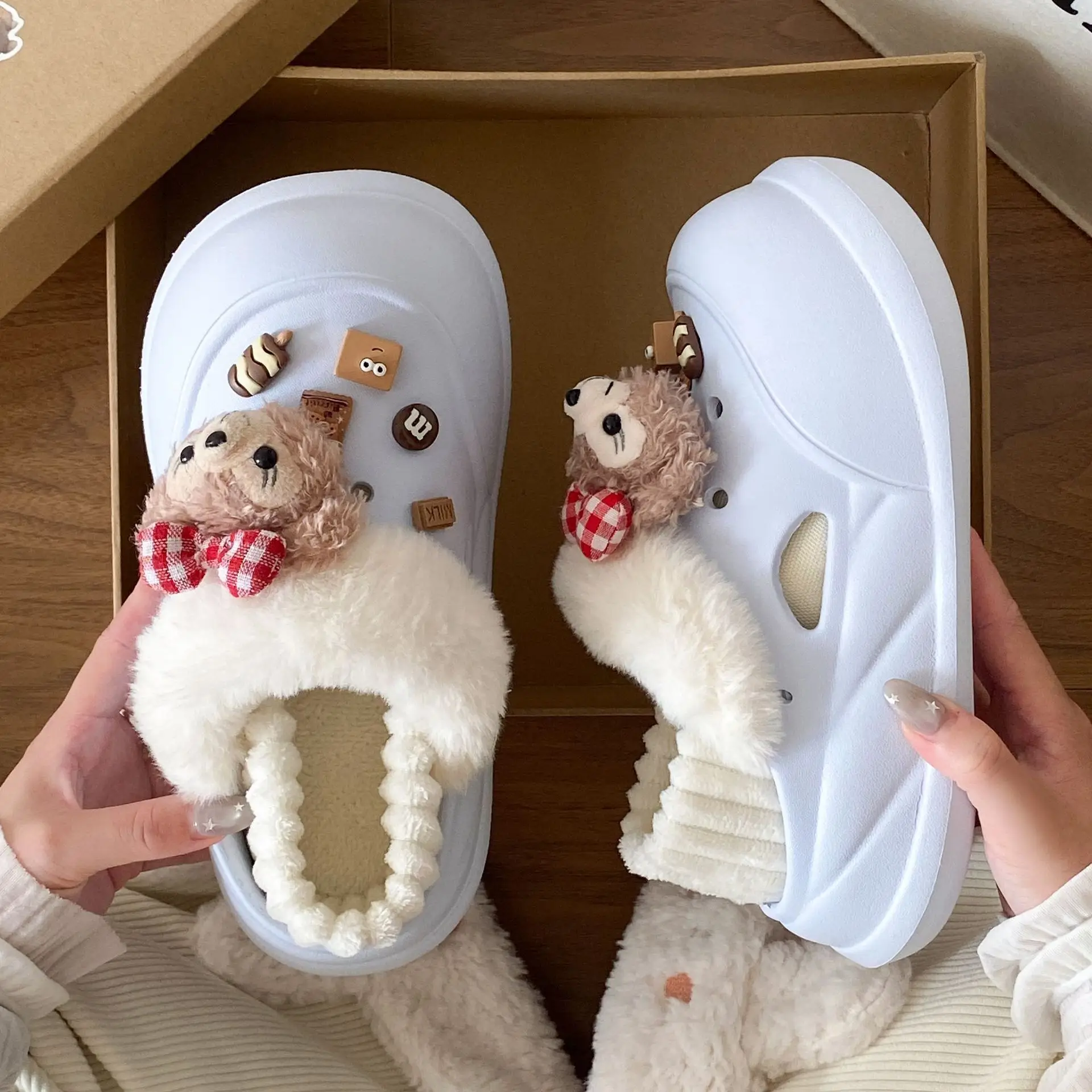 Warm Cotton Slippers for Women Winter Wear - Image 45