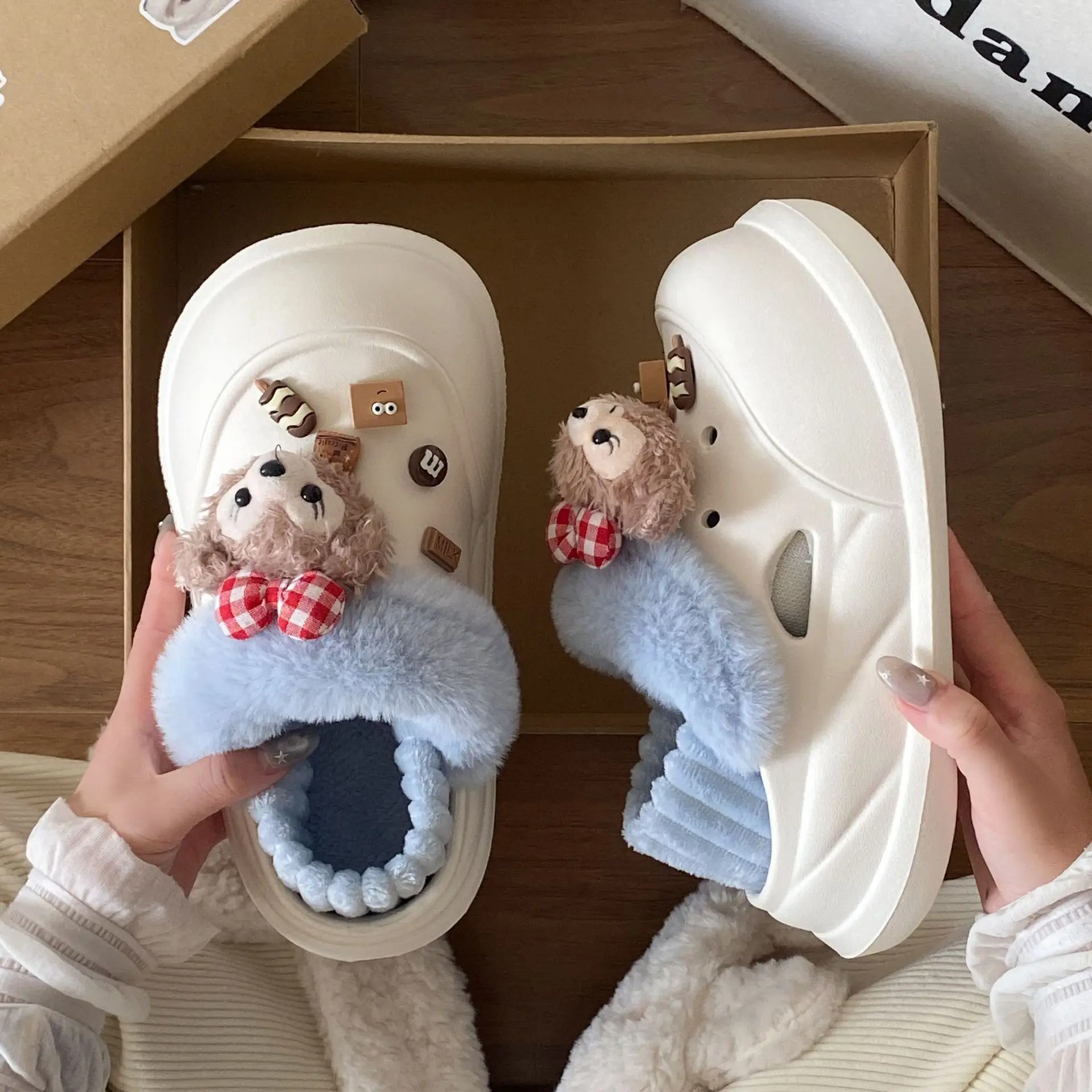 Warm Cotton Slippers for Women Winter Wear - Image 47