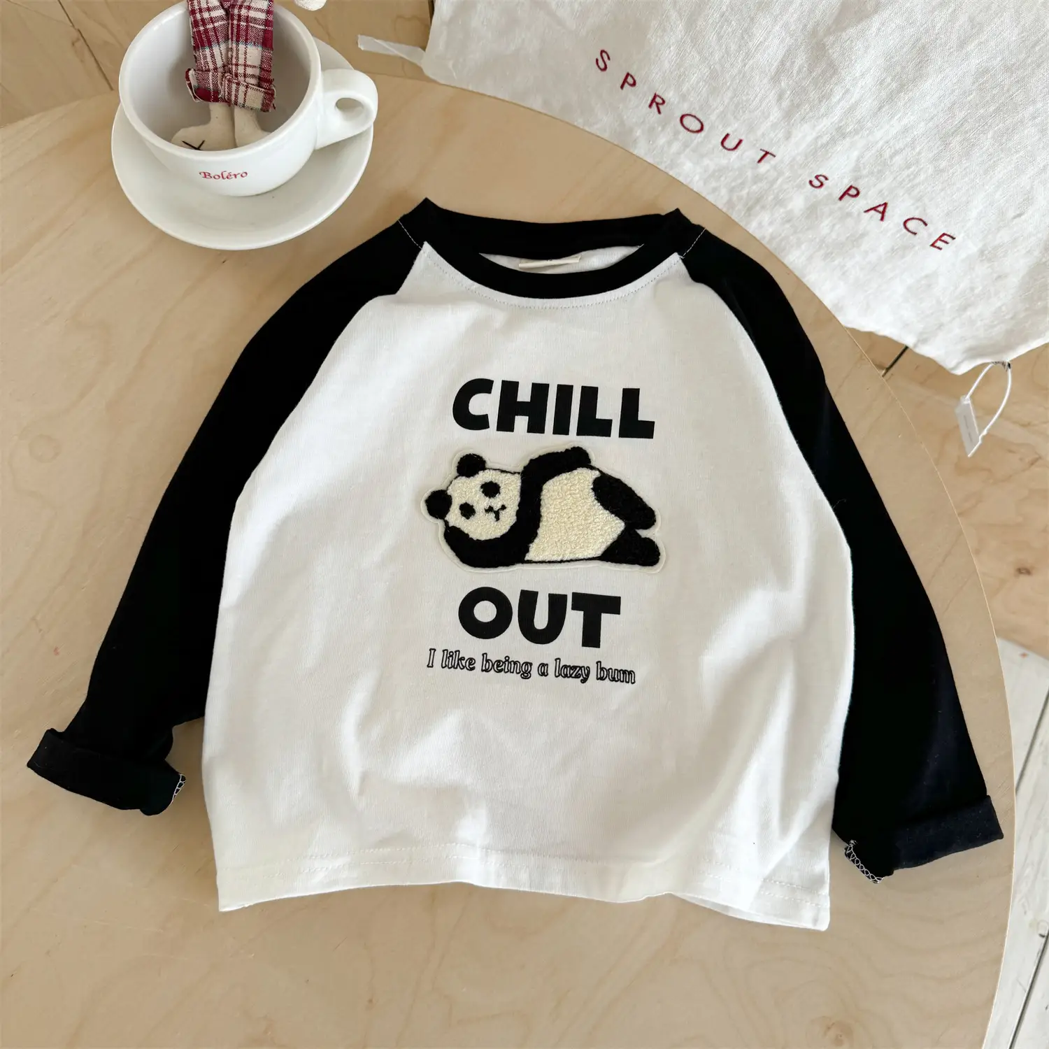 Children's Big Burger T-Shirt White Blue All Cotton Size 26 — feature 11