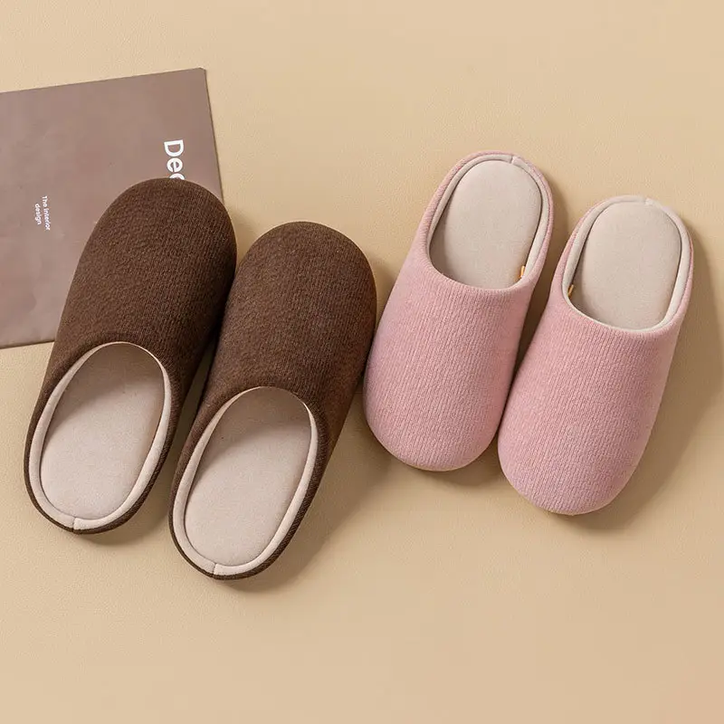 Japanese-Style Silent Slippers for Women Soft Cotton Autumn Winter - Image 10
