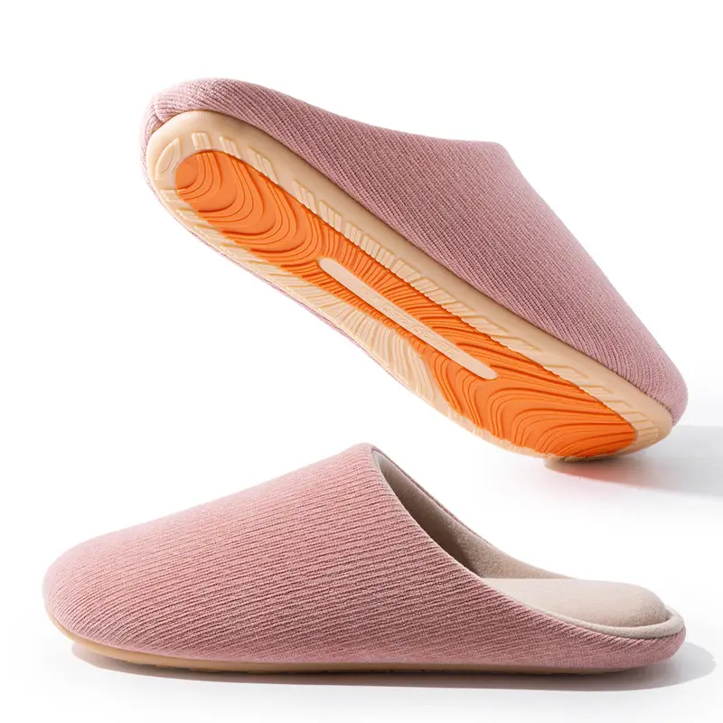 Japanese-Style Silent Slippers for Women Soft Cotton Autumn Winter - Image 3