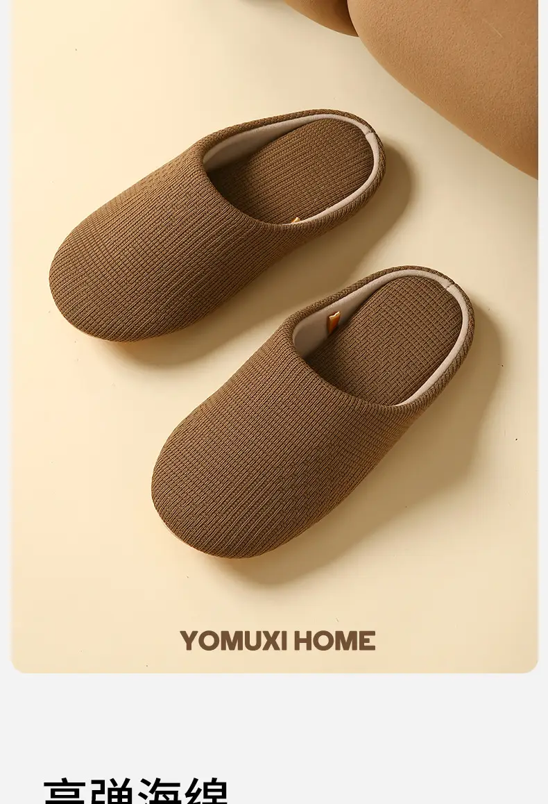 Japanese-Style Four-Season Silent Non-Slip Slippers for Women Soft-Soled Cotton and Linen Cotton Slippers for Hospitality Office Home Indoor Floor Men — feature 8