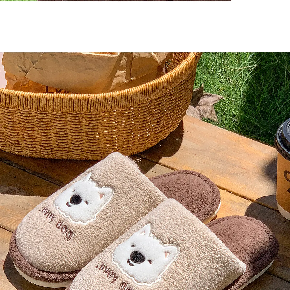 Cute Bear Plush Winter Slippers for Women — feature 12