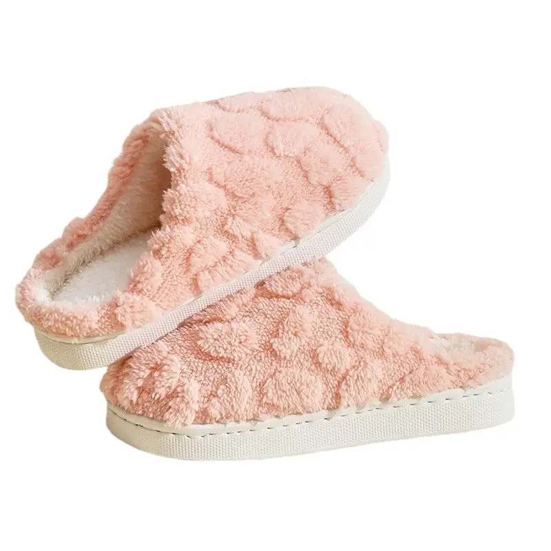Women's Cotton Slippers for Autumn and Winter, New Indoor Home Comfort Warm Thick-Soled Plush Slippers for Men, Xiyin Label Wholesale