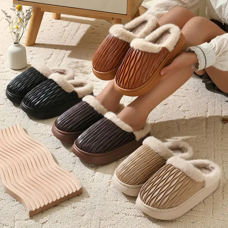 Women's Plush Warm Slippers for Winter Autumn - Image 6