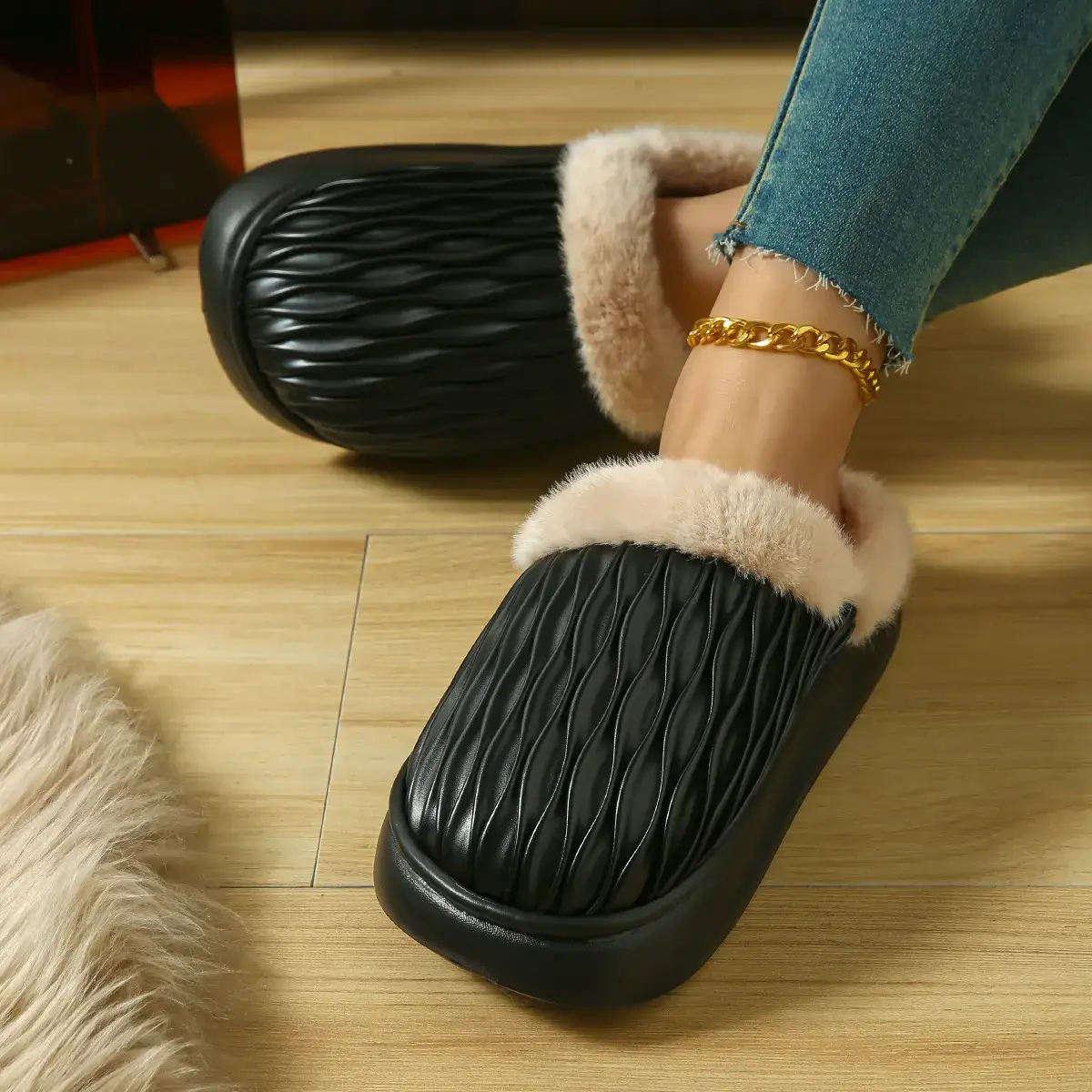 Women's Plush Warm Slippers for Winter Autumn - Image 7