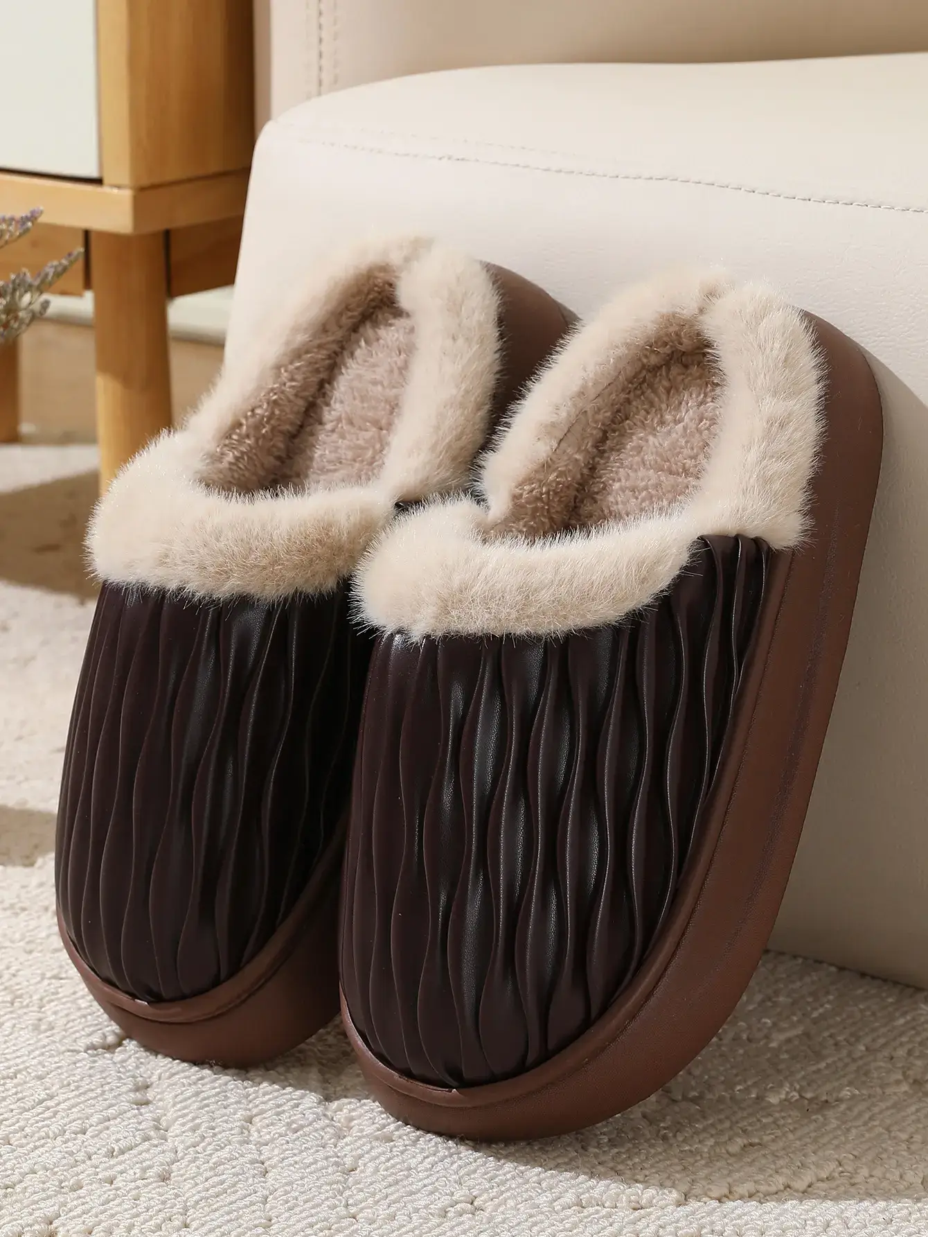 Women's Plush Warm Slippers for Winter Autumn - Image 3