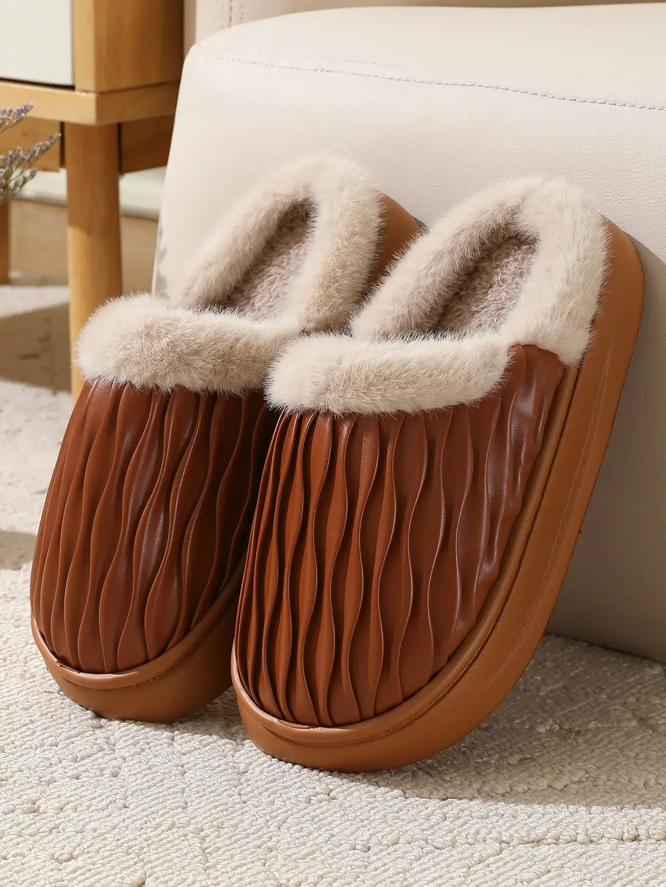 Women's Plush Warm Slippers for Winter Autumn - Image 4